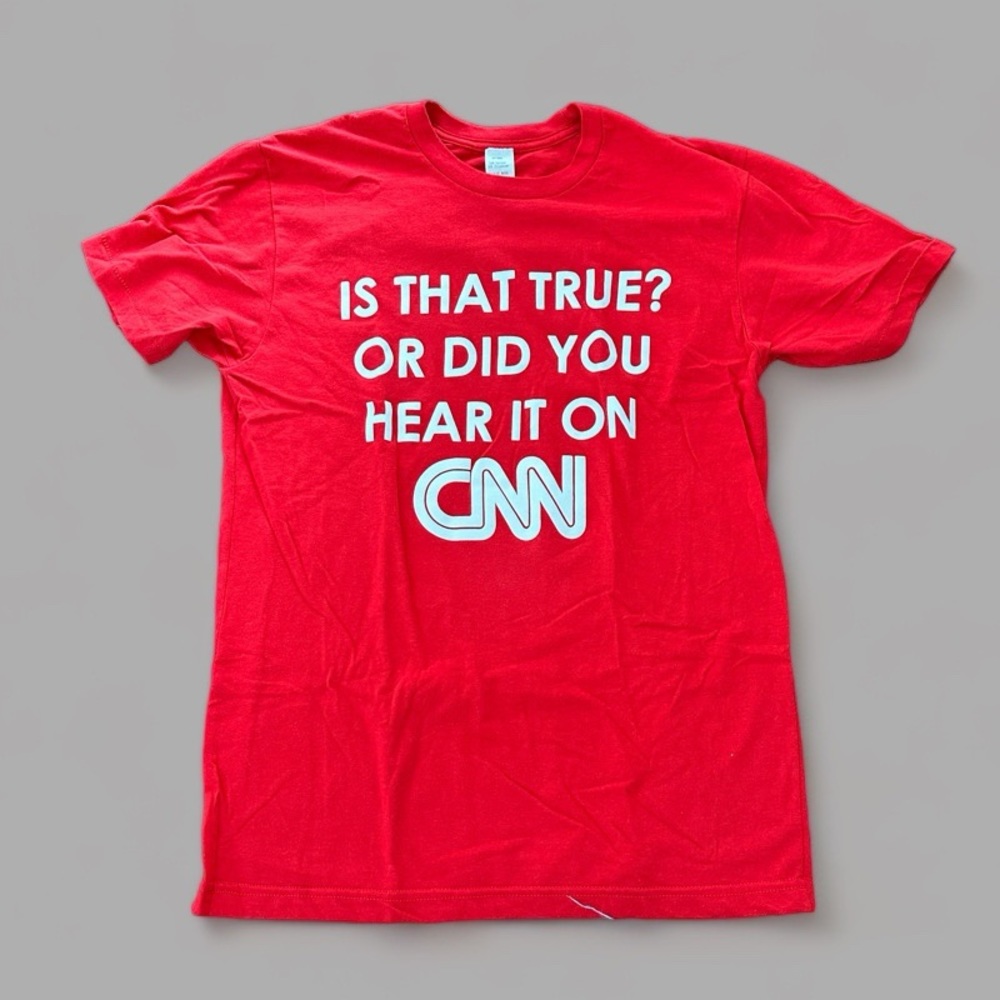 Kitson Red Graphic T-Shirt. Size Medium